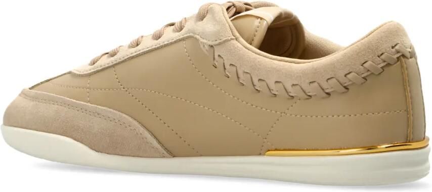 Michael Kors Nolan sneakers met stiksels Beige - Foto 2