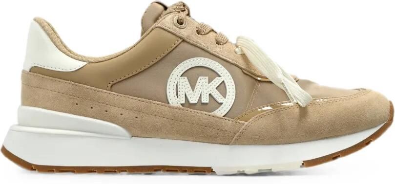 Michael Kors Nova sneakers met logopatch Beige
