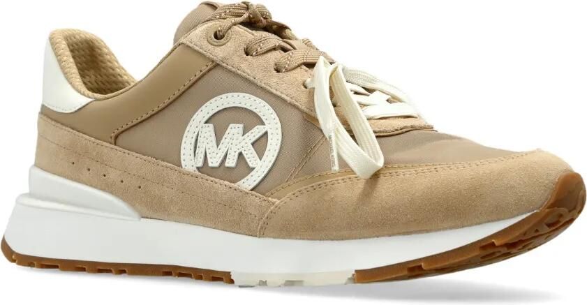 Michael Kors Nova sneakers met logopatch Beige - Foto 3