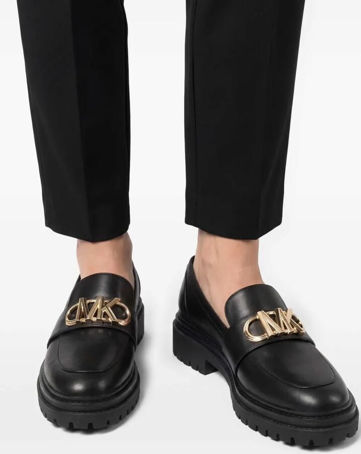 Michael Kors Parker loafers met logo plakkaat Zwart - Foto 2