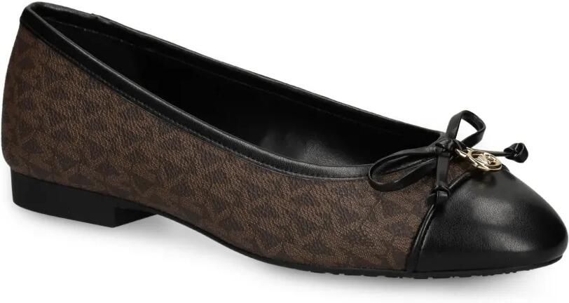 Michael Kors Piper Flex ballerina's met strikdetail en logoprint Bruin - Foto 3