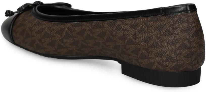 Michael Kors Piper Flex ballerina's met strikdetail en logoprint Bruin - Foto 4