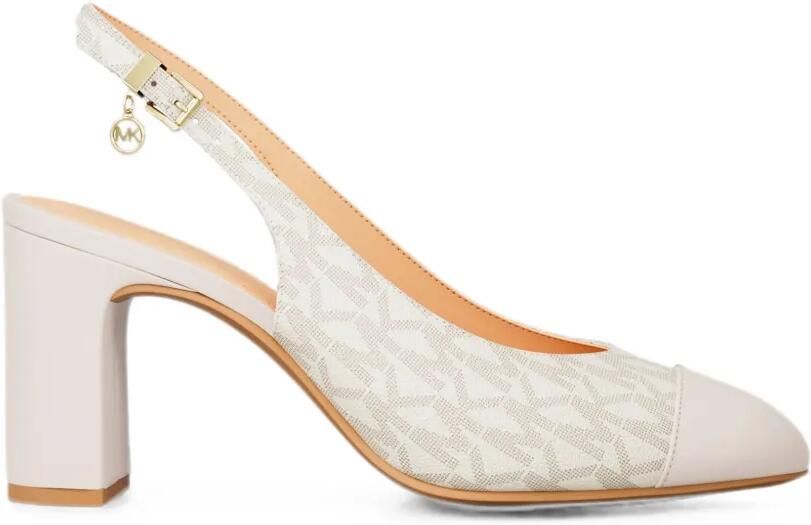 Michael Kors Piper Flex pumps met logoprint Wit