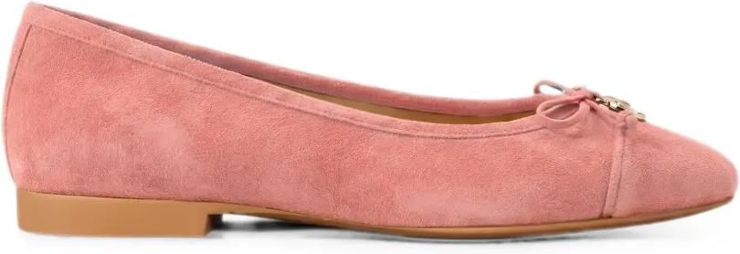 Michael Kors Piper Flex suède ballerina's Roze