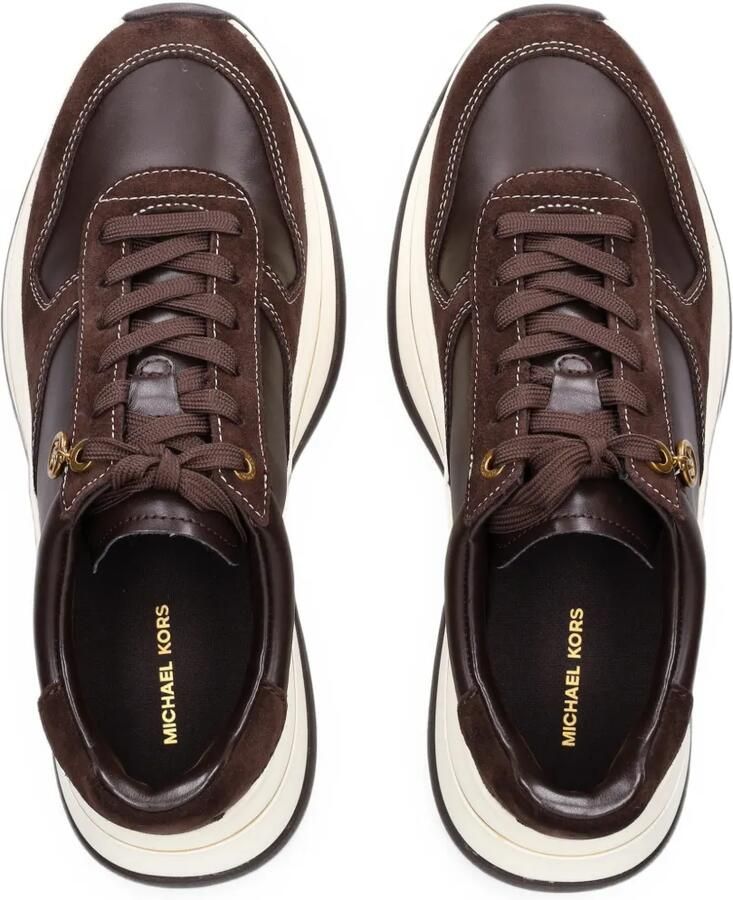 Michael Kors Sneakers met plateauzool en vlakken Bruin