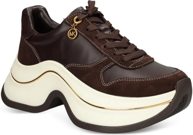 Michael Kors Sneakers met plateauzool en vlakken Bruin - Foto 3