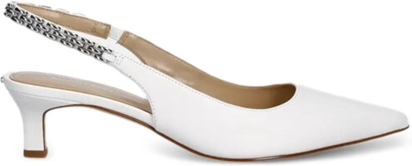 Michael Kors Val sandalen met sleehak en exclusief logo Beige