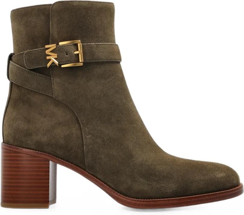 Michael Kors Rachel enkellaarzen met hak Groen