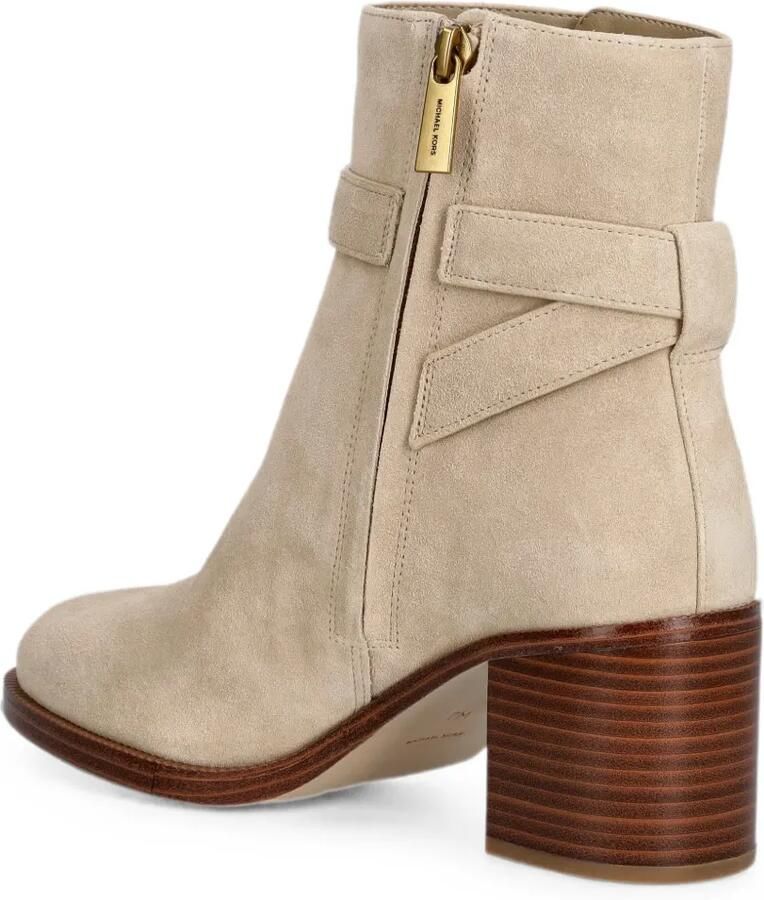 Michael Kors Rachel suède enkellaarzen met gespbandje Beige - Foto 3