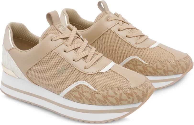 Michael Kors Raina logoprint sneakers Beige - Foto 3
