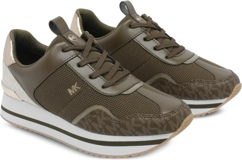 Michael Kors Raina logoprint sneakers Groen - Foto 4