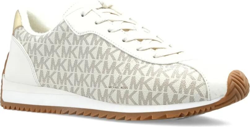 Michael Kors Rhodes low-top sneakers met monogram Beige - Foto 4