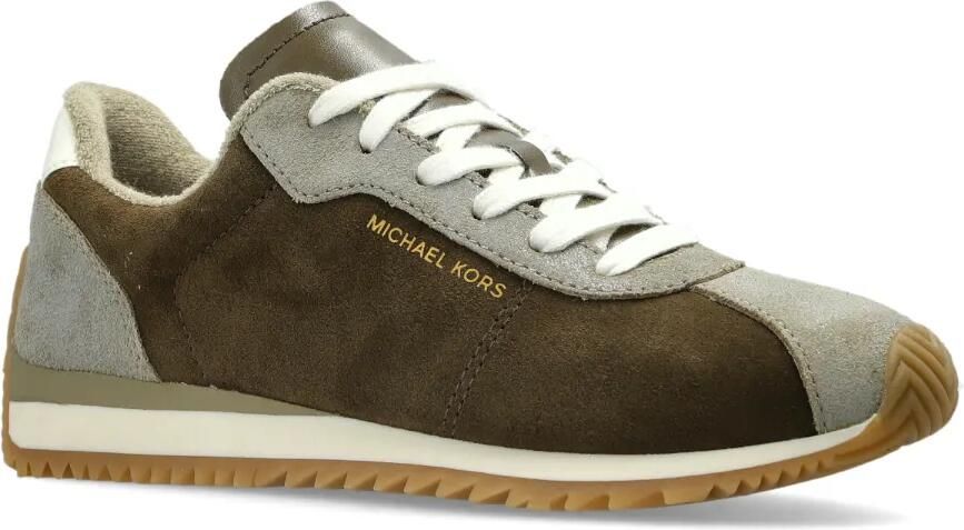 Michael Kors Rhodes suède sneakers met vlakken Groen - Foto 3