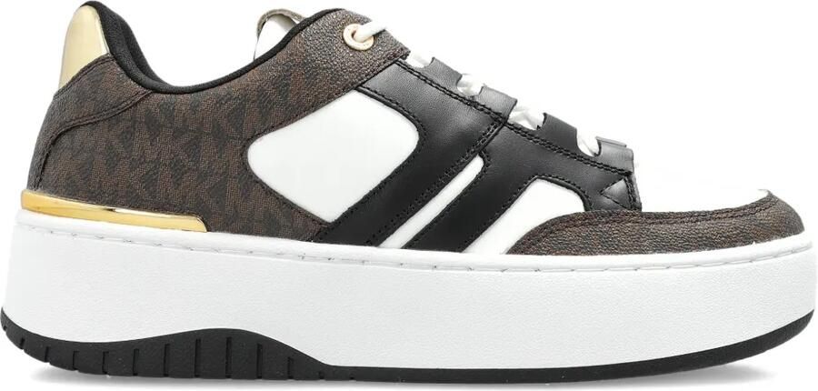 Michael Kors Dottie sneakers met plateauzool Wit