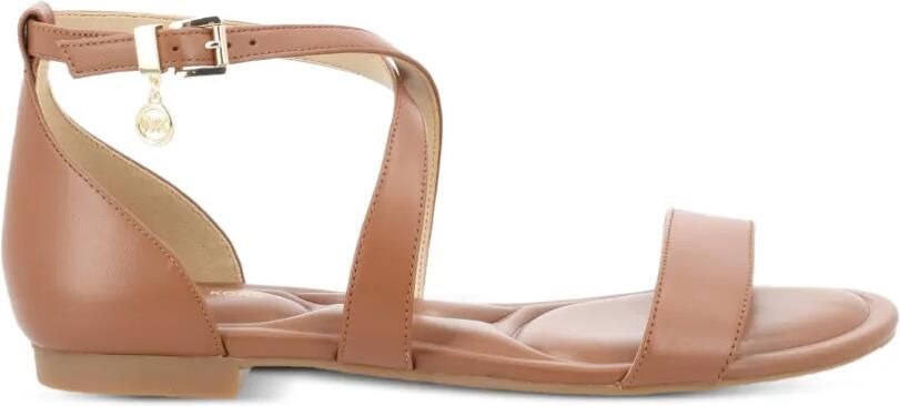 Michael Kors Sandalen met gekruist bedel Bruin