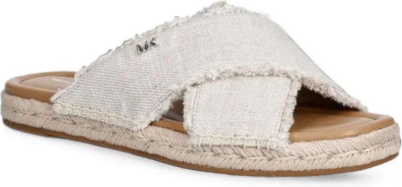Michael Kors Sandalen met gekruiste bandjes en franje Beige - Foto 3