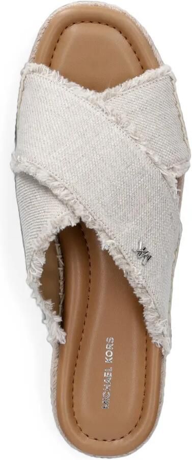 Michael Kors Sandalen met gekruiste bandjes en franje Beige - Foto 2