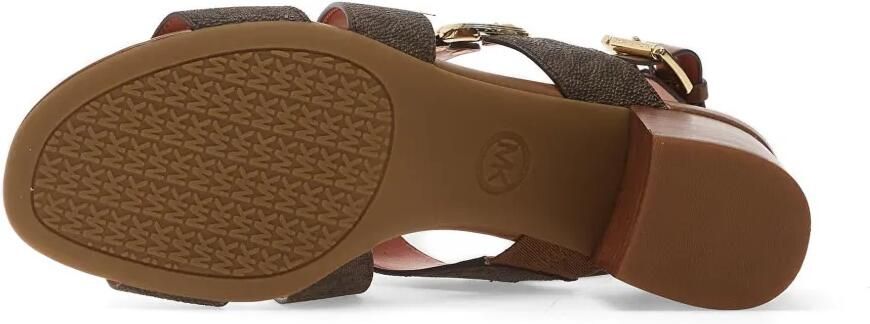 Michael Kors Sandalen met gekruiste bandjes en logoplakkaat Bruin - Foto 4