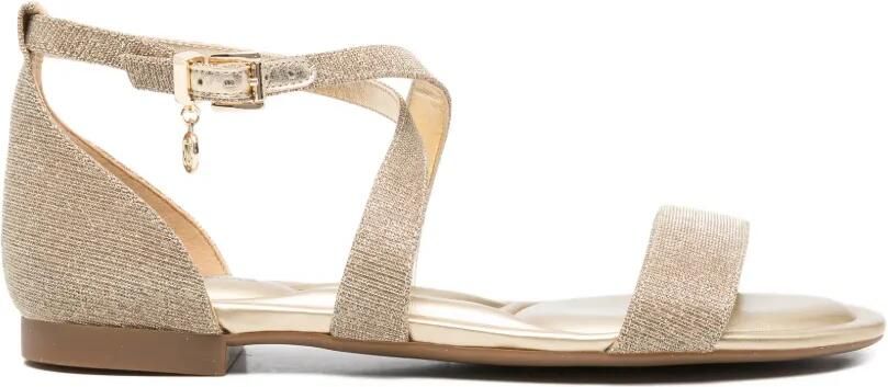 Michael Kors Sandalen met gekruiste bandjes Goud