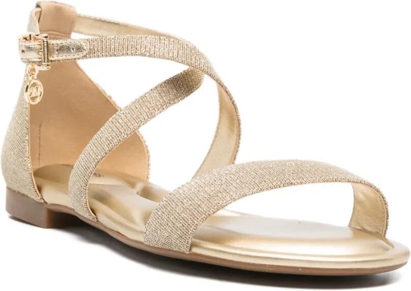 Michael Kors Sandalen met gekruiste bandjes Goud - Foto 2