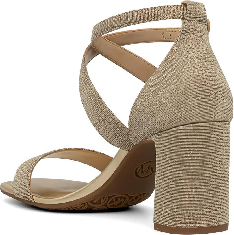 Michael Kors Sandalen met gekruiste bandjes Goud - Foto 3