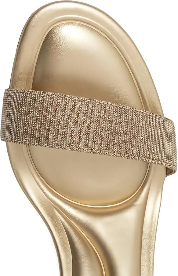 Michael Kors Sandalen met gekruiste bandjes Goud - Foto 4