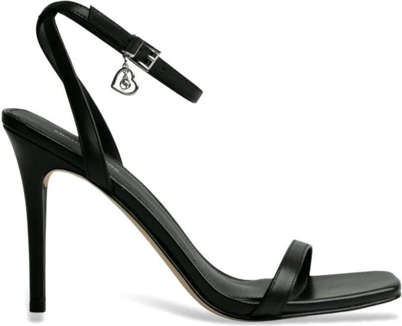Michael Kors Sandalen met hartbedel en gespsluiting Zwart