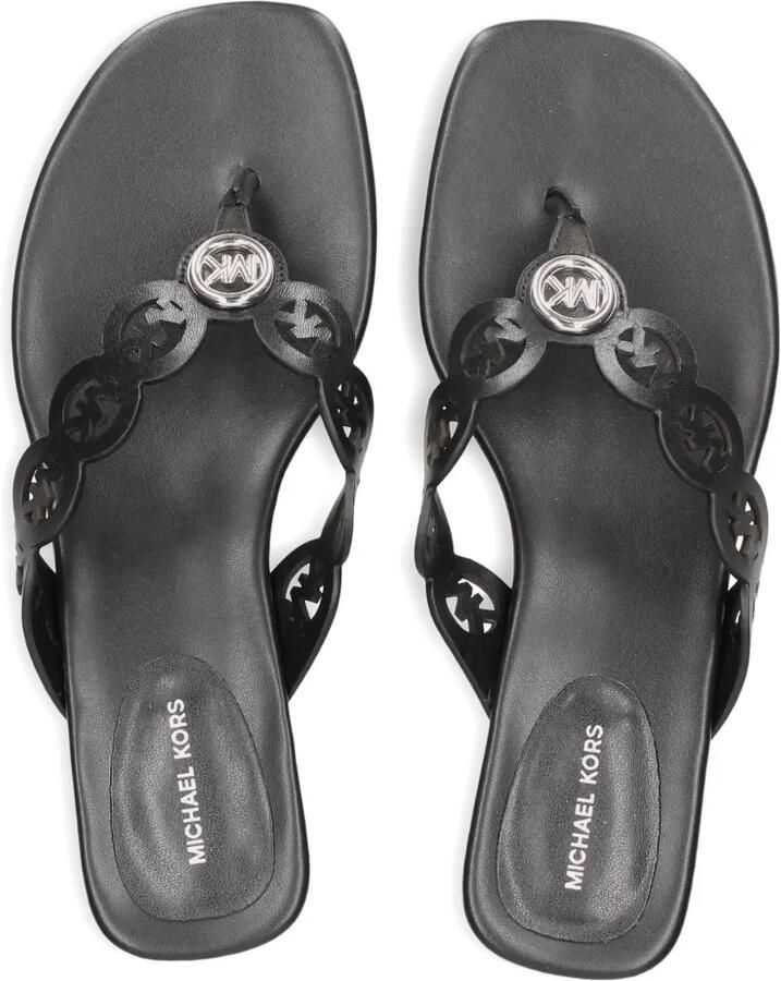 Michael Kors Sandalen met kitten-hak en uitgesneden logo Zwart - Foto 2