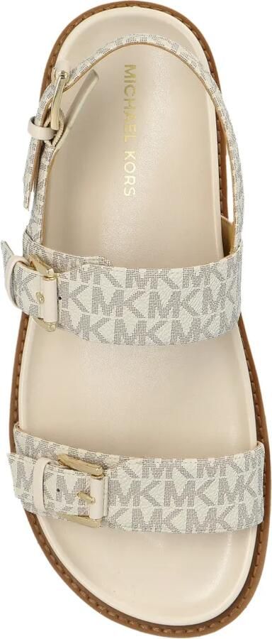 Michael Kors Sandalen met logo-monogram en gespbandje Beige - Foto 3