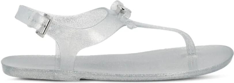 Michael Kors Sandalen met logodetail Zilver