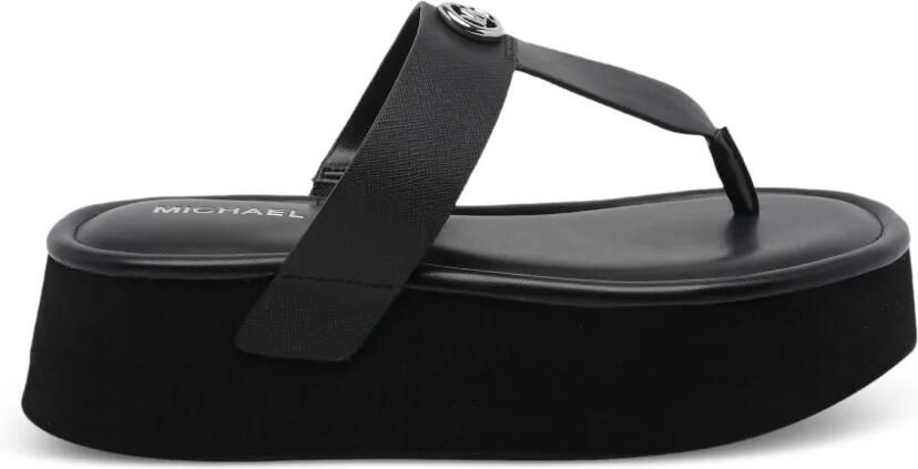 Michael Kors Sandalen met logodetail Zwart