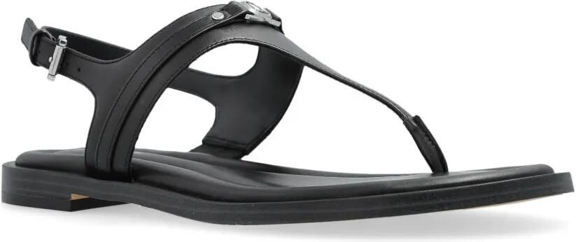 Michael Kors Sandalen met logoplakkaat Zwart