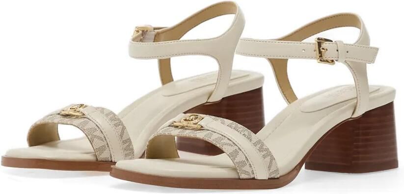 Michael Kors Sandalen met monogram-print en gespsluiting Beige - Foto 3