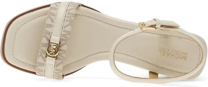Michael Kors Sandalen met monogram-print en gespsluiting Beige - Foto 5
