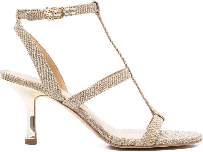 Michael Kors Sandalen met T-bandje en hak Goud