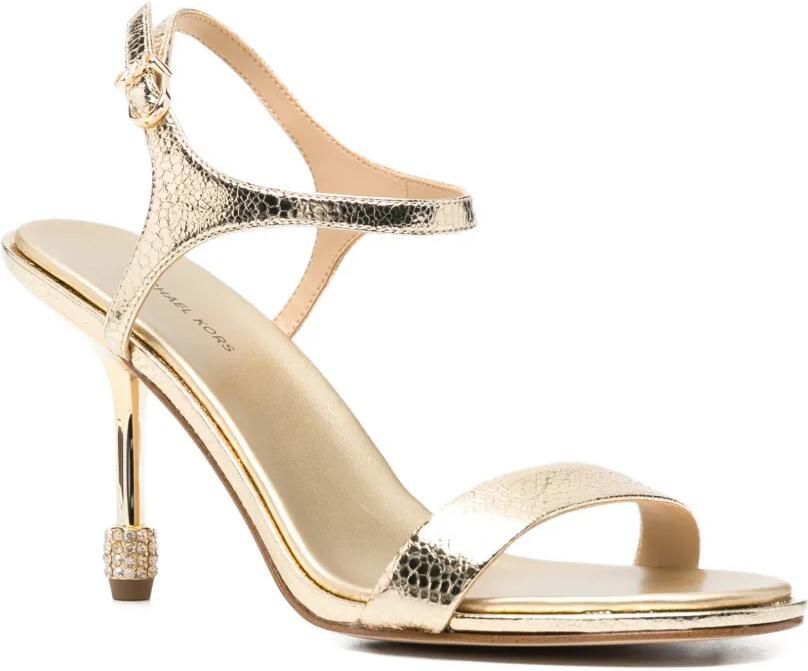 Michael Kors Sandalen verfraaid met kristallen en slangen-effect Goud - Foto 2