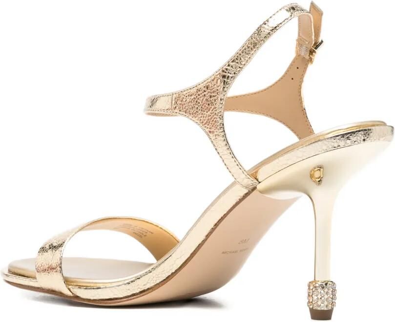 Michael Kors Sandalen verfraaid met kristallen en slangen-effect Goud - Foto 3