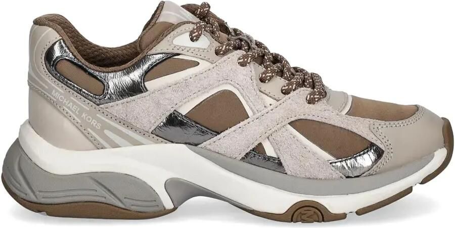 Michael Kors Sneakers met colourblocking Beige