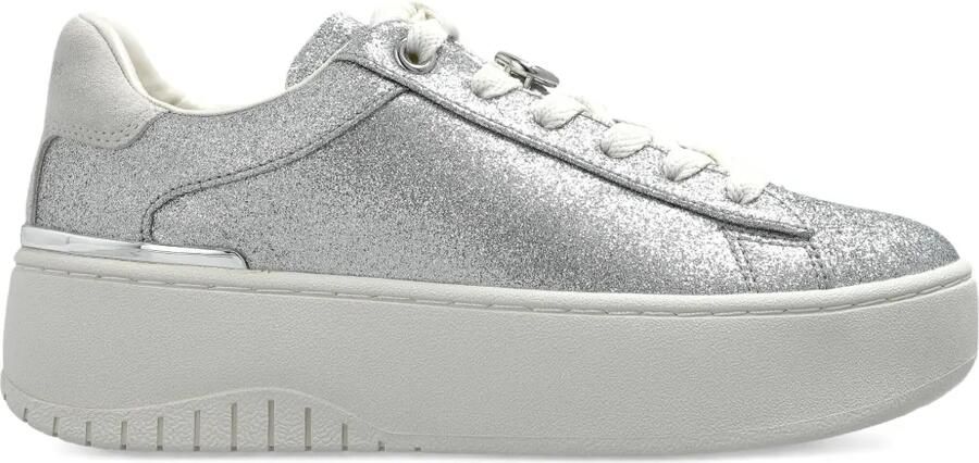 Michael Kors Sneakers met glitter en logodetail Zilver