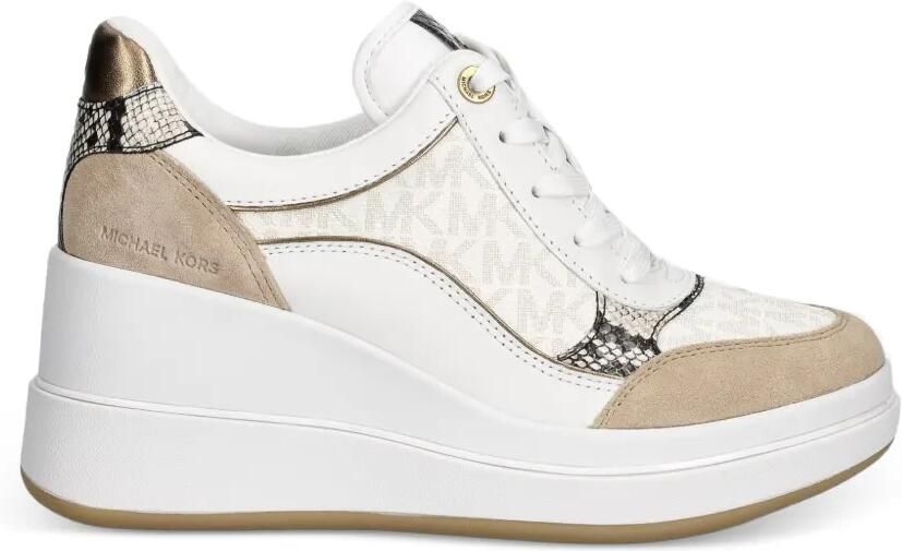 Michael Kors Sneakers met logo-print Wit