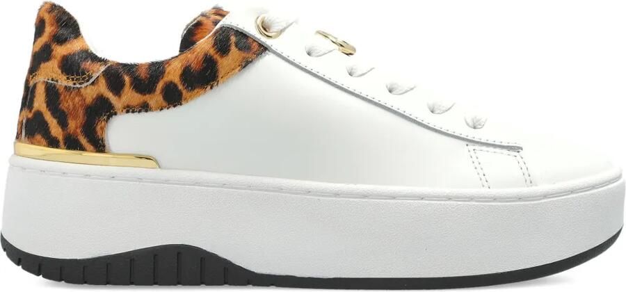 Michael Kors Sneakers met luipaardprint en textuur Wit