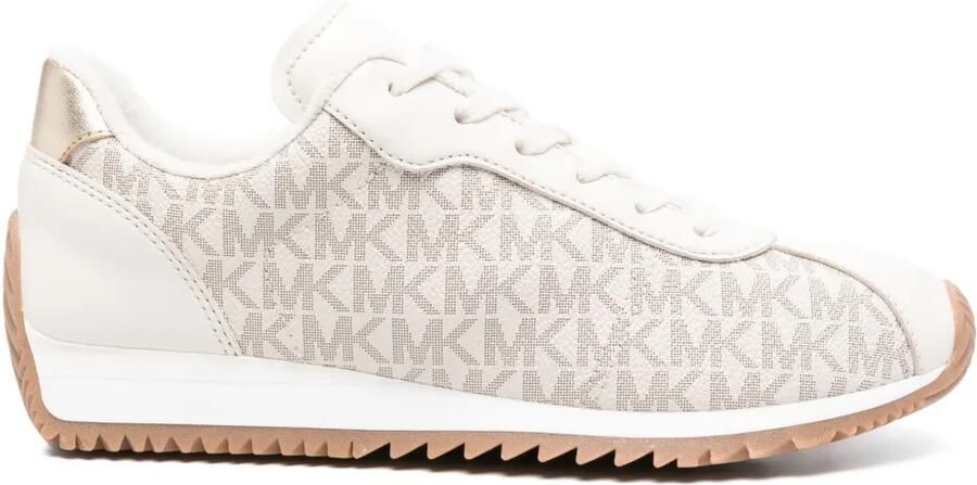 Michael Kors Sneakers met monogram Beige