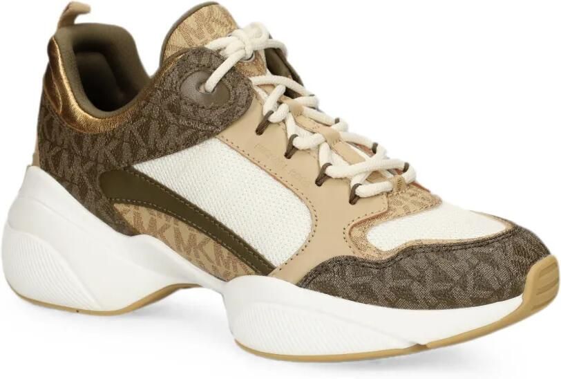 Michael Kors Sneakers met monogram-print en vlakken Bruin - Foto 4