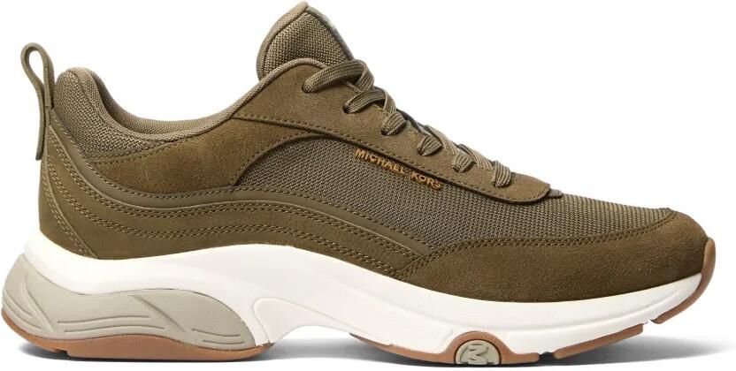 Michael Kors Suède mesh sneakers Groen