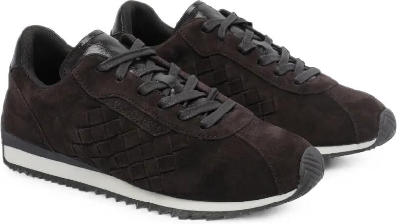 Michael Kors Suède sneakers met geweven vlak Bruin - Foto 9