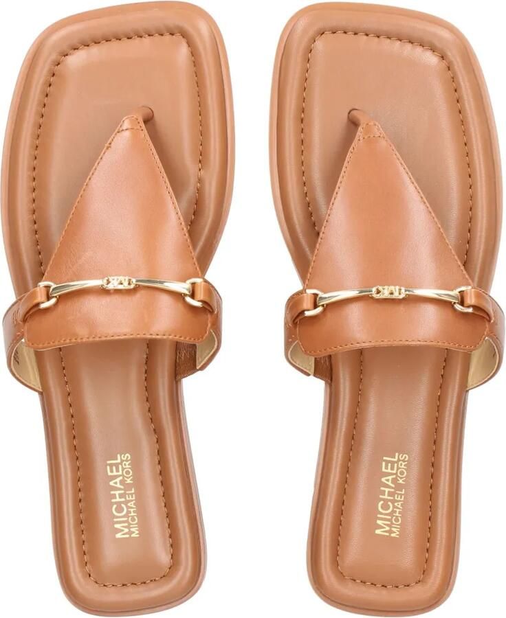 Michael Kors Teenslippers met logoplakkaat Bruin - Foto 2