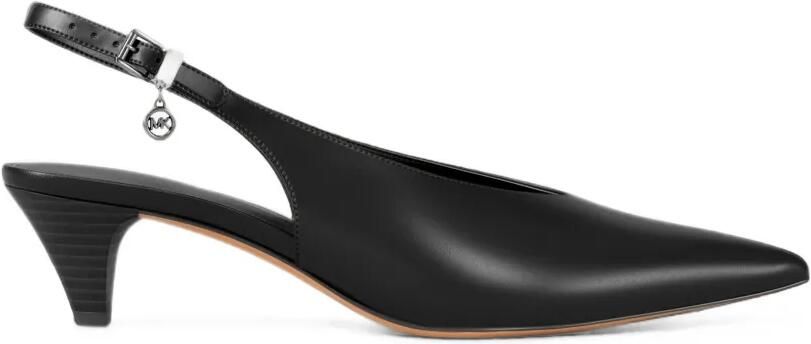 Michael Kors Tonya leren slingback pumps Zwart