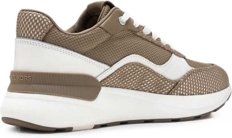 Michael Kors Trevor sneakers met mesh vlak Beige - Foto 4