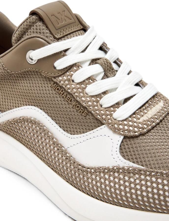 Michael Kors Trevor sneakers met mesh vlak Beige - Foto 2