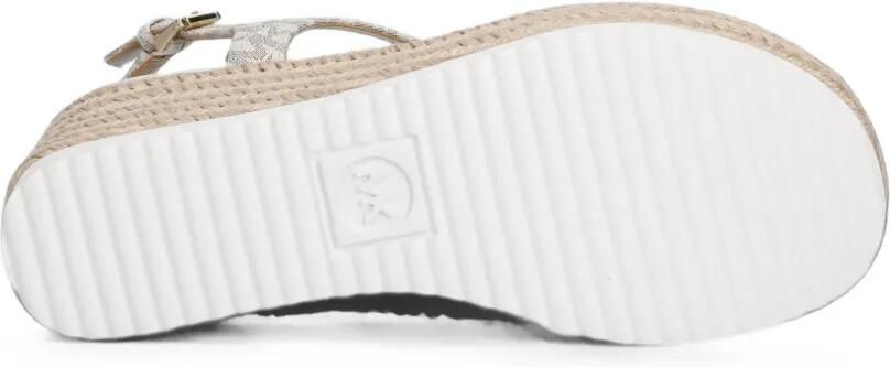 Michael Kors Val sandalen met sleehak en exclusief logo Beige - Foto 5